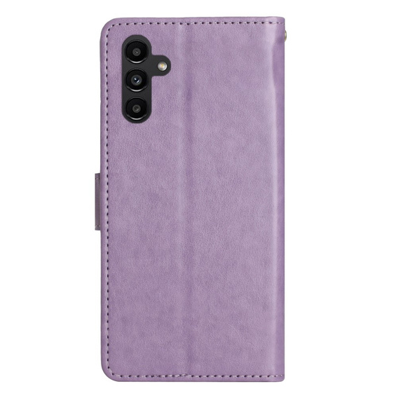 Pattintható tok a Samsung Galaxy A14 4G/5G, Mandala Flower, lila