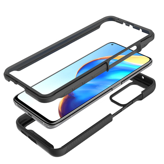 Tok Xiaomi Mi 10T / 10T Pro készülékhez, Shockproof, fóliával, kék