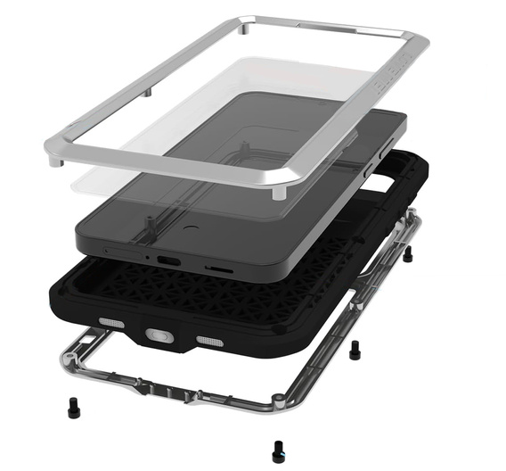 Páncélozott tok edzett üveggel Samsung Galaxy S25 FE készülékhez