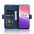 Pattintható tok a Oppo A5 Pro 5G, Card Slot, sötétkék