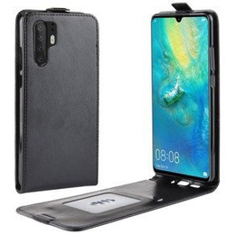 Pattintható tok a Huawei P30 Pro, Flip, fekete