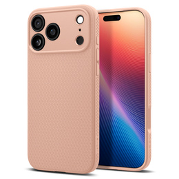 Spigen Liquid Air tok iPhone 17 Pro Max készülékhez, rózsaszín titánium