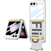 Tok Galaxy Z Flip 5, Strap Cover, tengerészkék/narancssárga