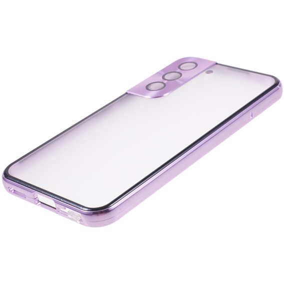 Telefontok a Samsung Galaxy S21, Magnetic Dual Glass, lila
