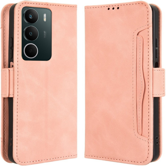 Pattintható tok a Realme C71, Card Slot, rózsaszín