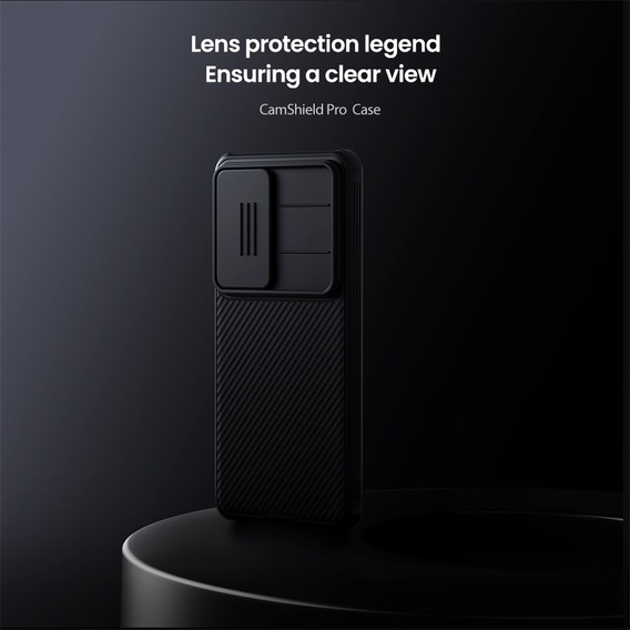 NILLKIN Camshield Pro tok kameravédővel Samsung Galaxy S26-hoz, fekete