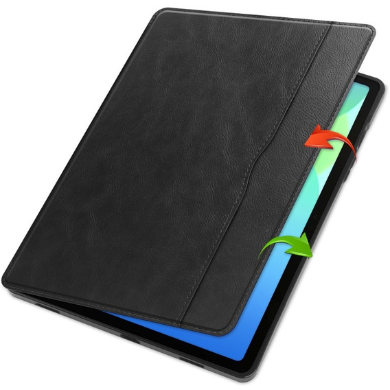Tok Lenovo Tab M11, Business Card and Pen Slotl, fekete