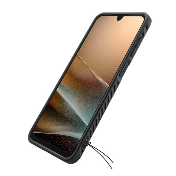 A Spigen tok Samsung Galaxy A26 5G, Liquid Air, fekete + 9H edzett üveghez