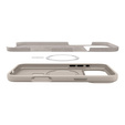 Spigen tok iPhone 17 Pro Max készülékhez, Silicone Fit MagSafe, Stone