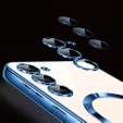 Tok Samsung Galaxy S24 FE-hoz, Electro MagSafe, kék + üveg a képernyőhöz