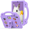 Gyermek tok Samsung Galaxy Tab S6 Lite 10.4 2020/2022 / Tab A7 2020 T500 / T505 / Tab S6 T860/T865, Cute Patterns, állvánnyal, lila