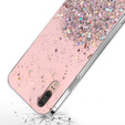 Telefontok a Huawei P20, Glittery, rózsaszín