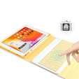 Tok + billentyűzet iPad 10.2 2019 / 2020 / 2021, sárga