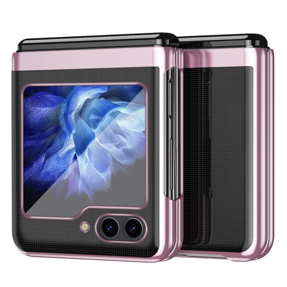 Tok Samsung Galaxy Z Flip7 FE / Z Flip6, PC Case, átlátszó / rózsaszín