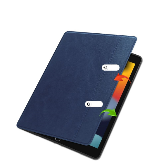 Tok iPad 10.2 2021 / 2020 / 2019, Business Card and Pen Slotl, kék