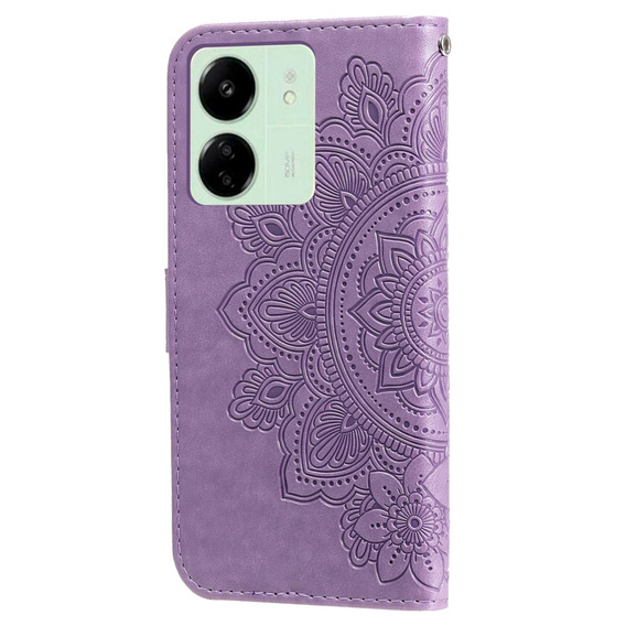 Pattintható tok a Xiaomi Redmi 13C / Poco C65, Mandala Flower, lila
