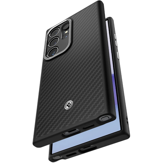Spigen Enzo Aramid fekete tok Samsung Galaxy S24 Ultra készülékhez