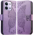 Pattintható tok a Xiaomi Redmi 15C 4G/LTE, Butterfly, lila