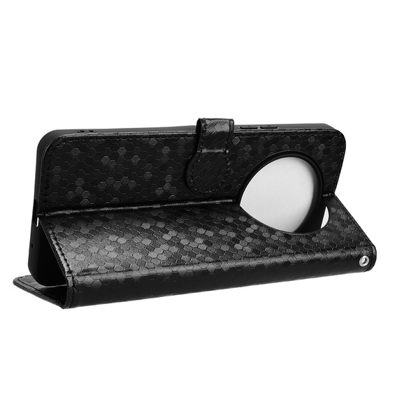 Flap tok Xiaomi Redmi A3, Wallet Rhombus, fekete