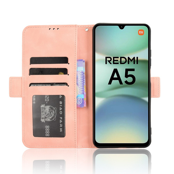 Pattintható tok a Xiaomi Redmi A5, Card Slot, rózsaszín