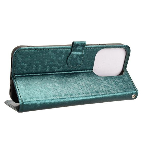 Flap tok Xiaomi Redmi 15C 4G/LTE, Wallet Rhombus, zöld