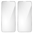 2x edzett üveg a iPhone 14 Pro Max, ERBORD 9H Hard Glass a képernyőn