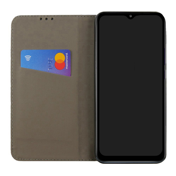 Pattintható tok a Realme C31, Wallet Smart Magnet, kék