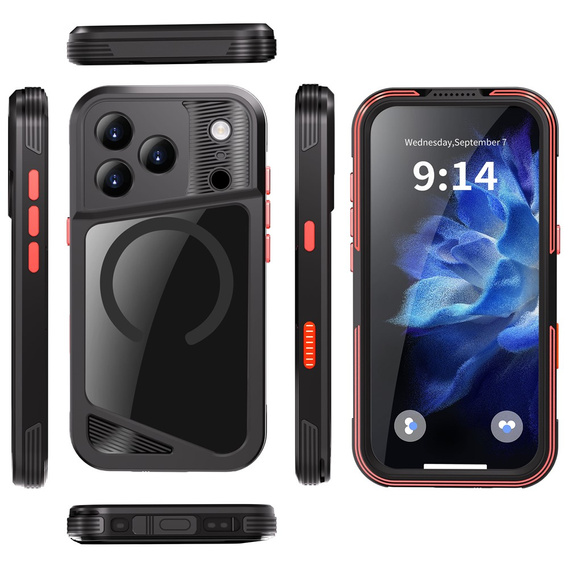 SHELLBOX GTM IP68 vízálló tok MagSafe-vel iPhone 17 Pro-hoz