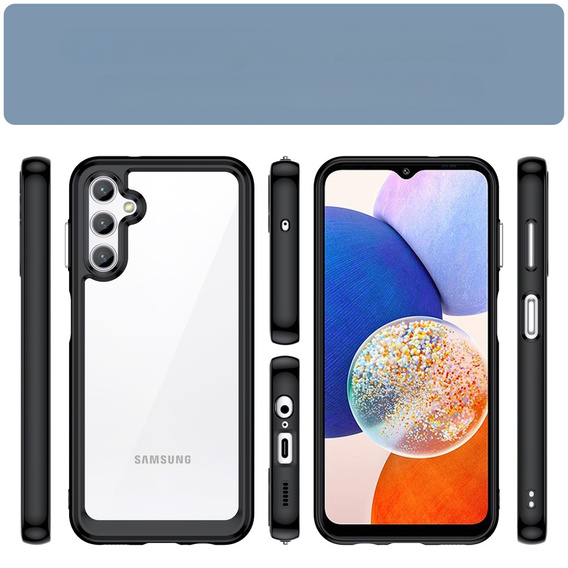Telefontok a Samsung Galaxy A14 4G/5G, Fusion Hybrid, átlátszó / fekete