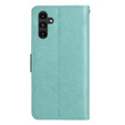 Pattintható tok a Samsung Galaxy A14 4G/5G, Mandala Flower, zöld