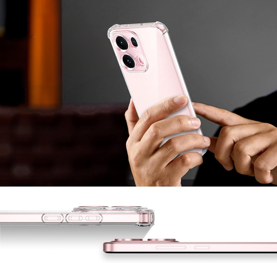 Telefontok a Oppo Reno 13 Pro, Dropproof, átlátszó