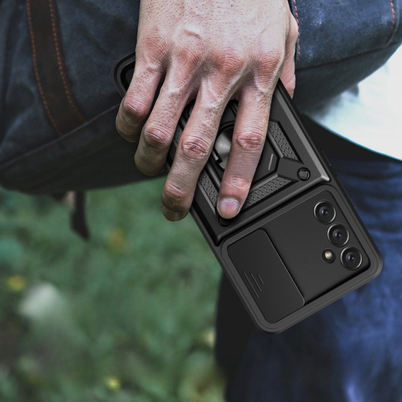 Telefontok a Samsung Galaxy A14 4G/5G, CamShield Slide, fekete