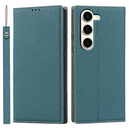 Bőr tok a Samsung Galaxy S23, ERBORD Grain Leather, kék