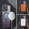 Tok iPhone 15 Pro, ERBORD Impact Guard, MagSafe, fekete
