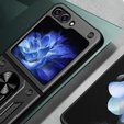 Páncélozott telefontok a Samsung Galaxy Z Flip5 5G, Nox Case Ring, fekete