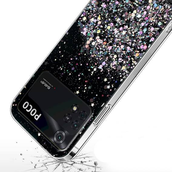 Telefontok a Xiaomi Poco M4 Pro 4G, Glittery, fekete