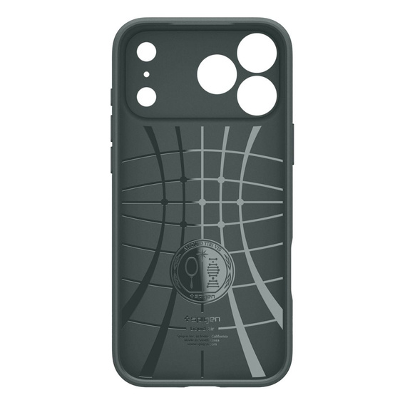 Spigen Liquid Air tok iPhone 17 Pro készülékhez, Abyss zöld