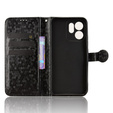 Pántos tok Oppo Reno 14F, pénztárca Rhombus, fekete