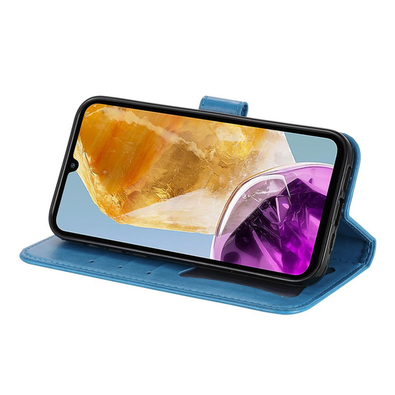 Pattintható tok a Samsung Galaxy M15 5G, Mandala, kék