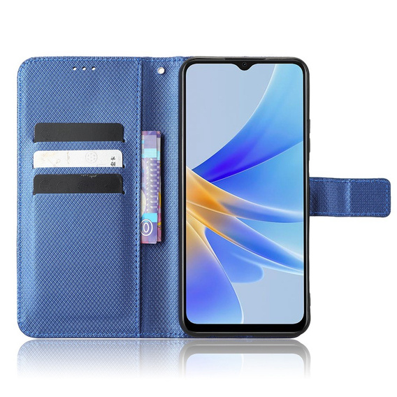 Pattintható tok a Oppo A17, Smart Magnet, kék