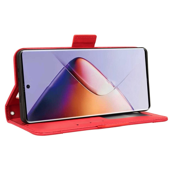 Pattintható tok a Infinix Note 40 Pro Plus, Card Slot, piros