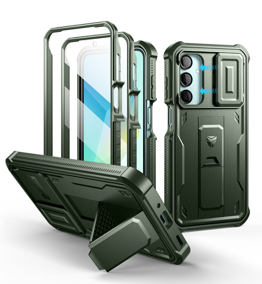Páncélozott tok a Samsung Galaxy A16, Dexnor Full Body (Two Frames), zöld