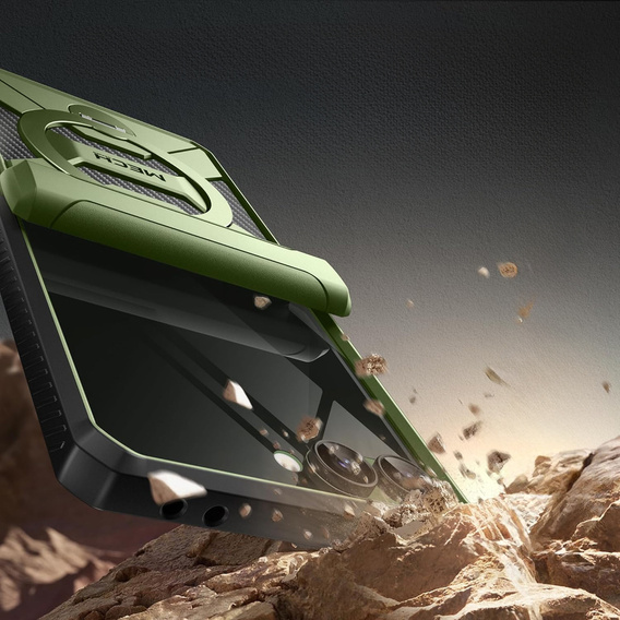 Tongate MECH tok MagSafe-val a Samsung Galaxy Z Flip7 FE / Z Flip6 készülékhez, zöld színű