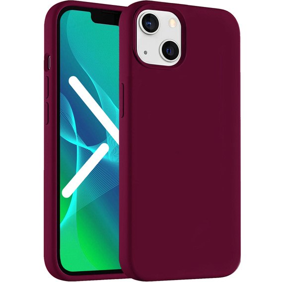 Telefontok a iPhone 14, Silicone Lite, piros