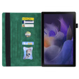 Tok Samsung Galaxy Tab A9+, Classic, tolltartóval, zöld