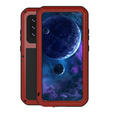 Love Mei Telefontok a Samsung Galaxy A52/A52s, armored with glass, piros