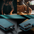 CASEME Litchi pénztárca flip tok Samsung Galaxy Z Fold7 5G számára