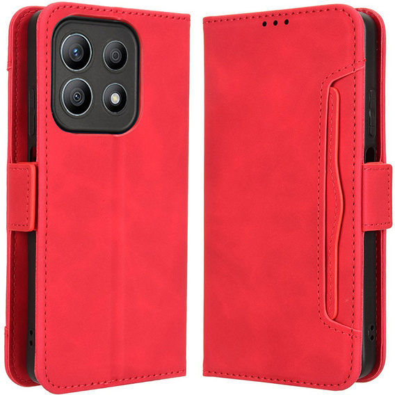 Pattintható tok a Motorola Moto G56 5G, Card Slot, piros