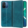 Telefontok a Xiaomi Redmi 12C, Wallet Litchi Leather, zöld