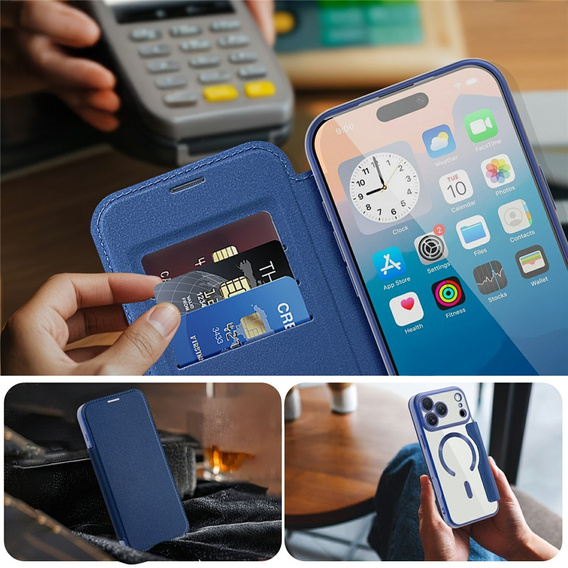 Wallet MagSafe RFID flip tok kameravédelemmel iPhone 17 Pro Max készülékhez